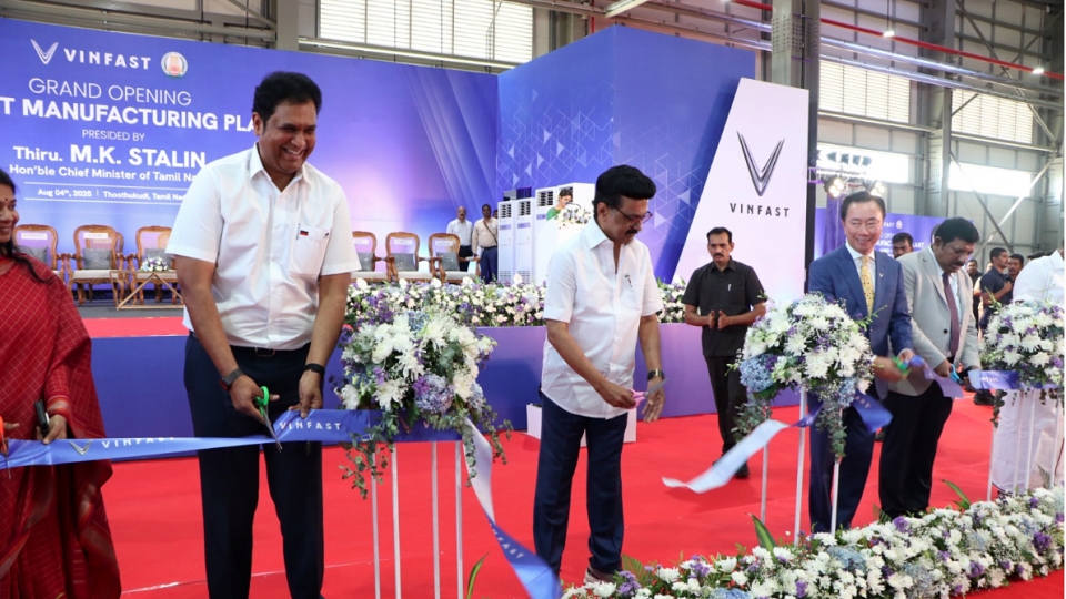 VinFast inaugurates EV assembly plant in India